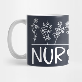 Nurse Floral Mug